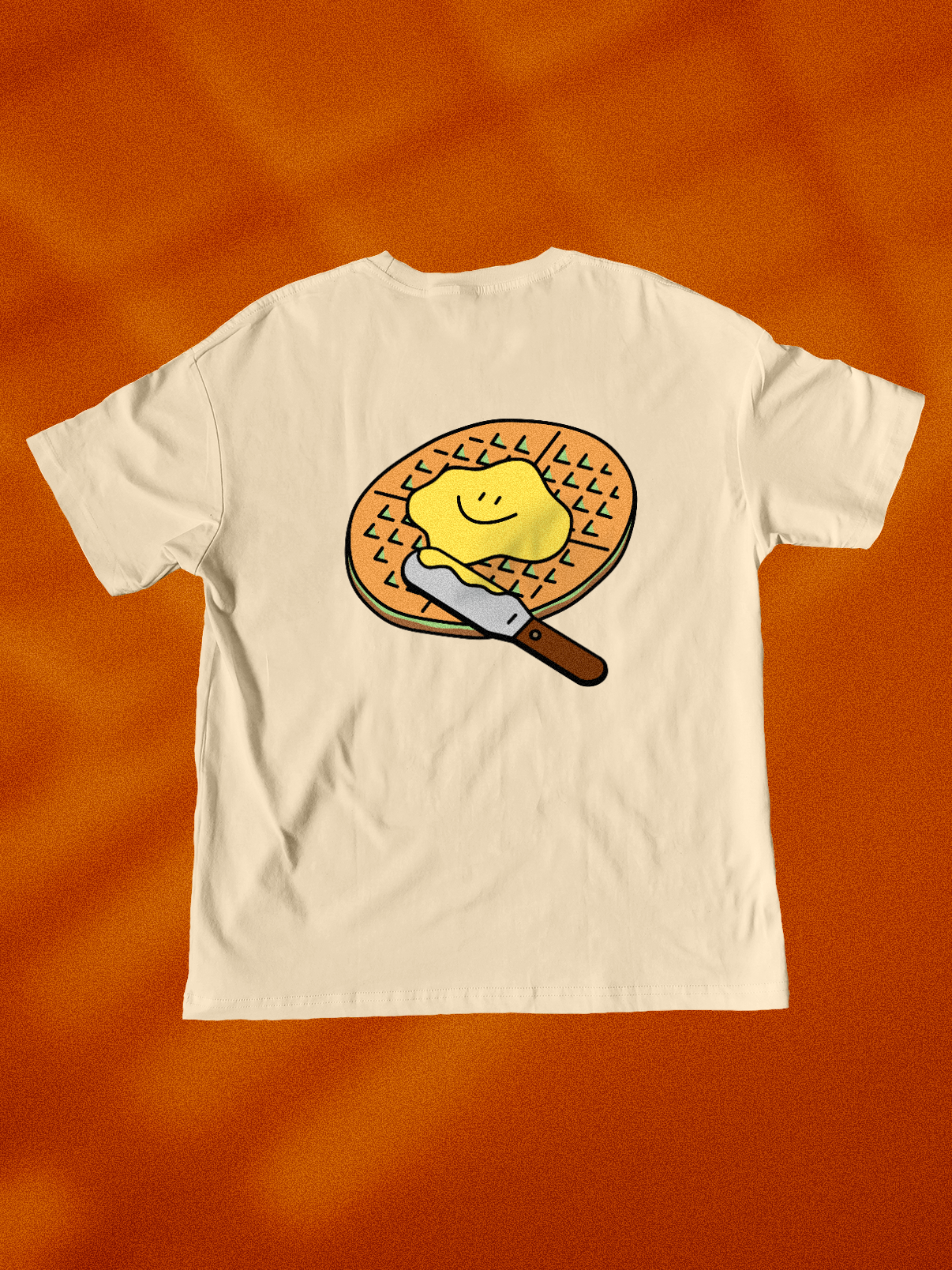 Neighbourhood Waffle 🧇 T-Shirt: Butter Yellow