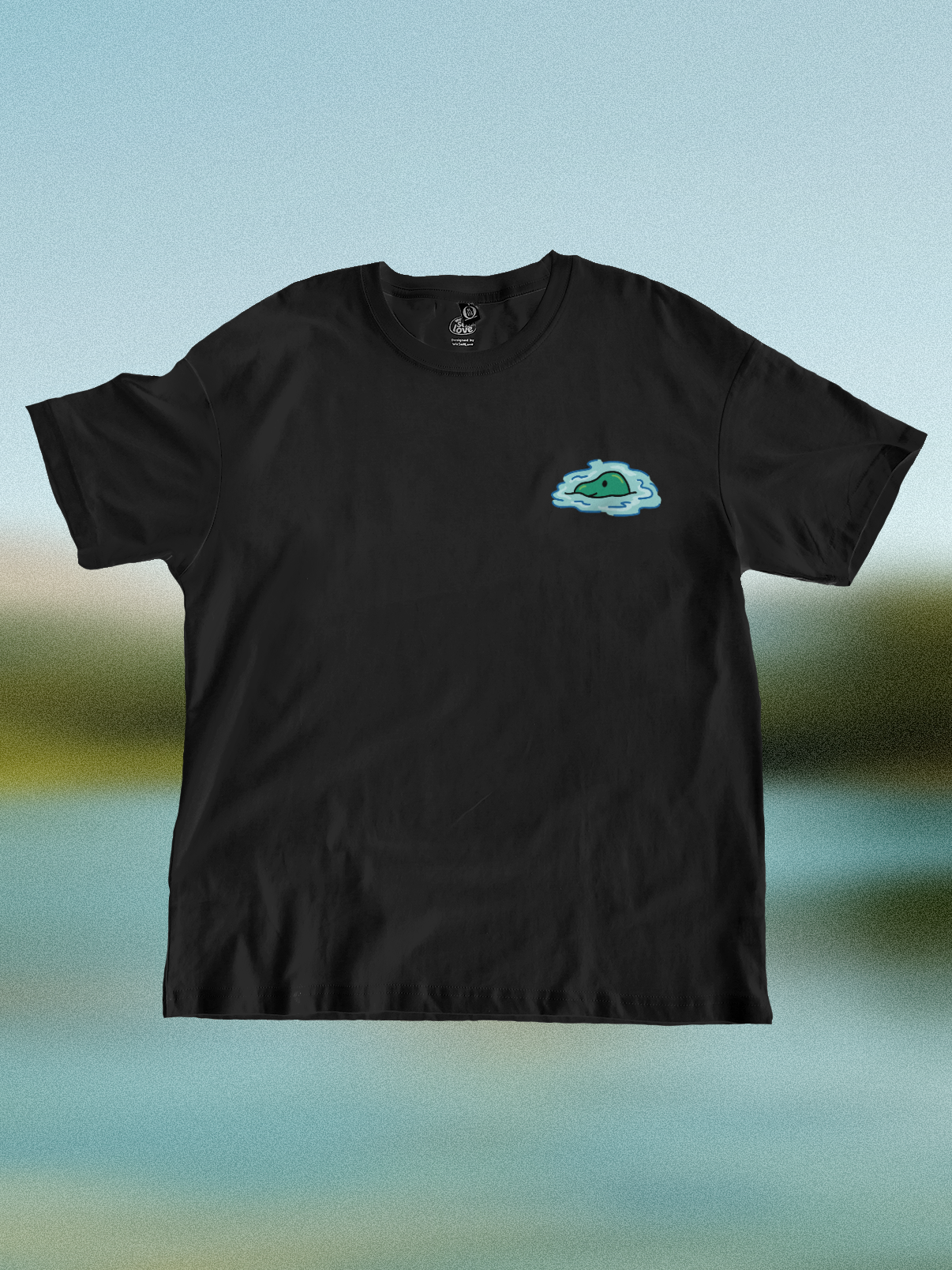 Sneaky Creature T-Shirt: Black Sea