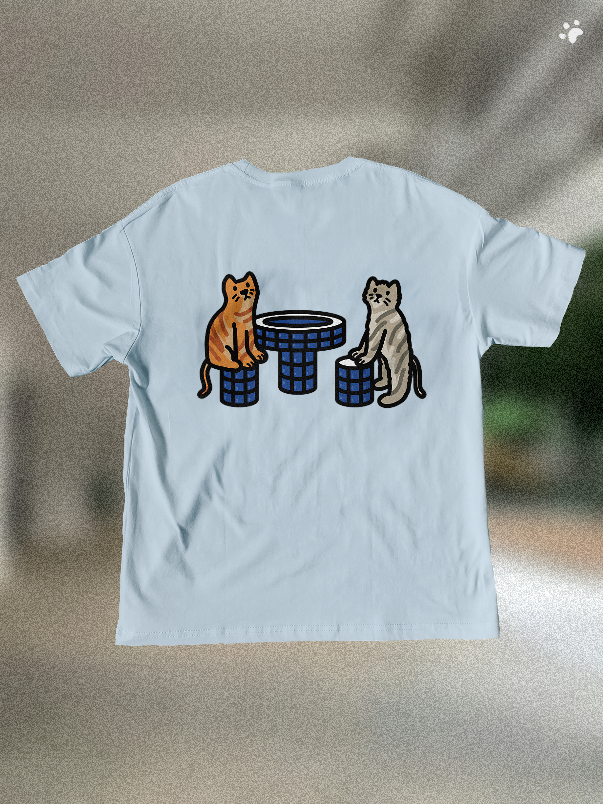 Void Deck Kitties ๐ T-Shirt: Sky Blue