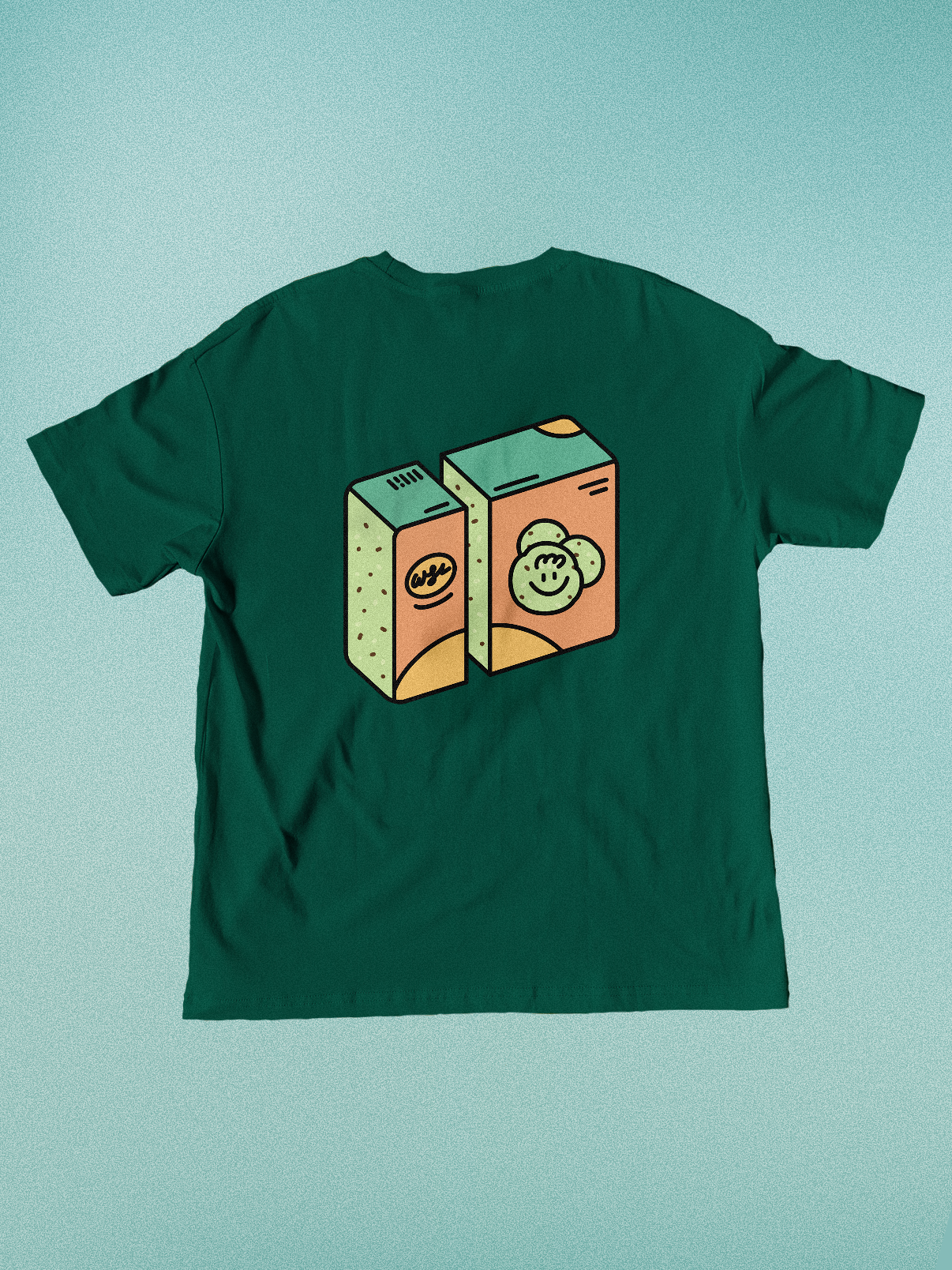 Childhood Ice Cream🍦T-Shirt: Forest Green