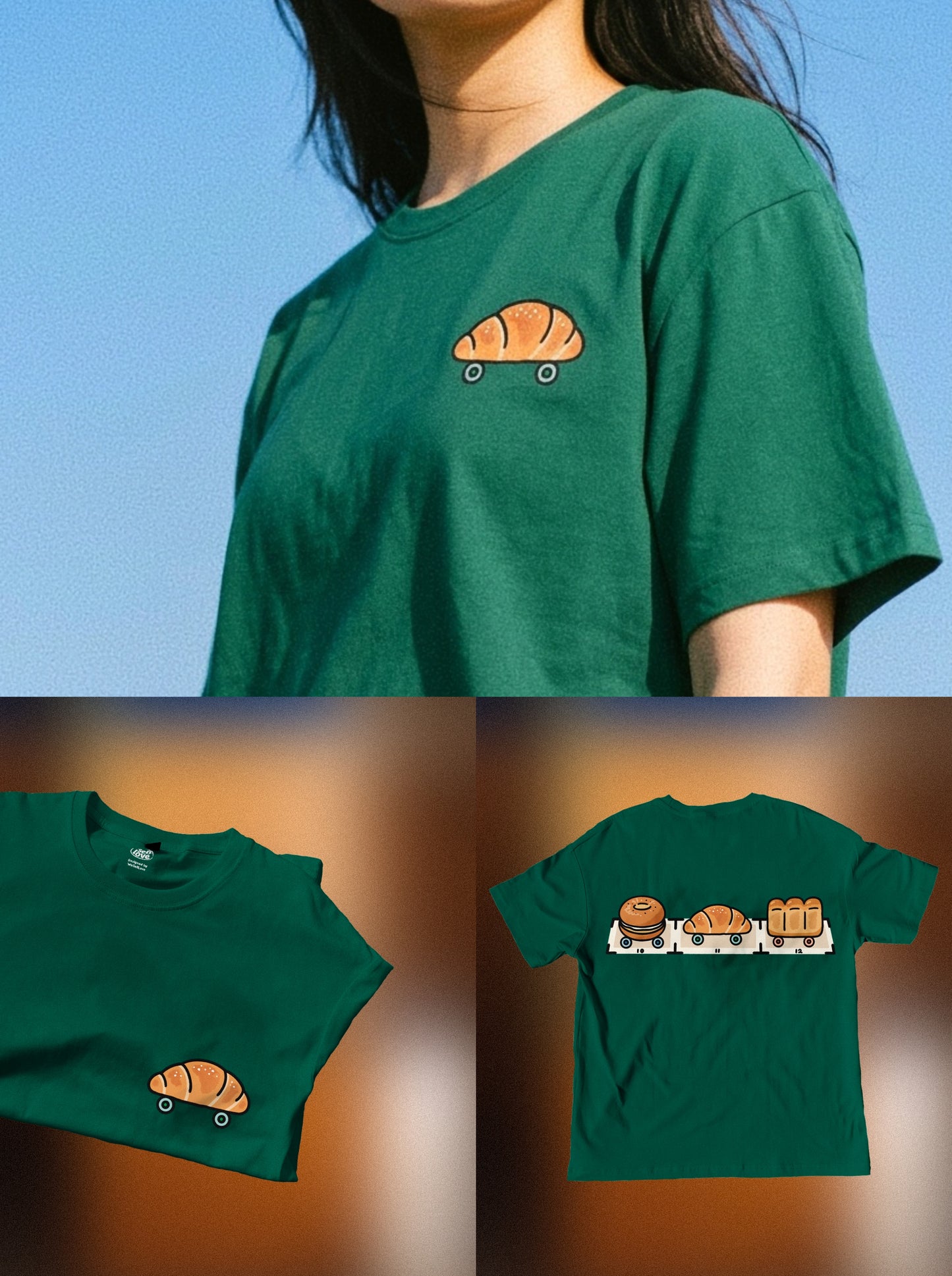 On The Dough 🥖 T-Shirt: Forest Green