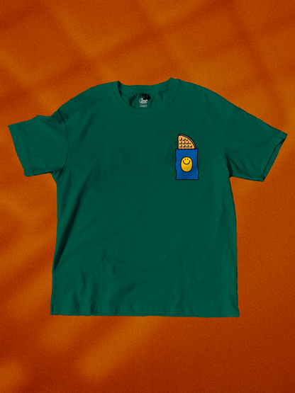 Neighbourhood Waffle 🧇 T-Shirt: Forest Green