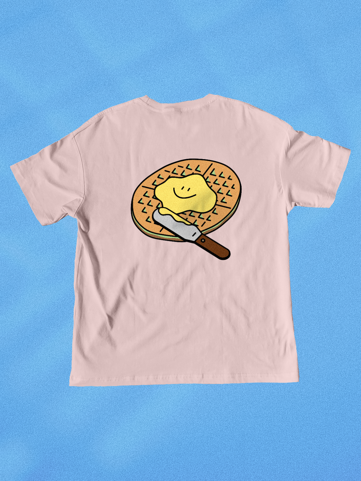 Neighbourhood Waffle 🧇 T-Shirt: Misty Rose