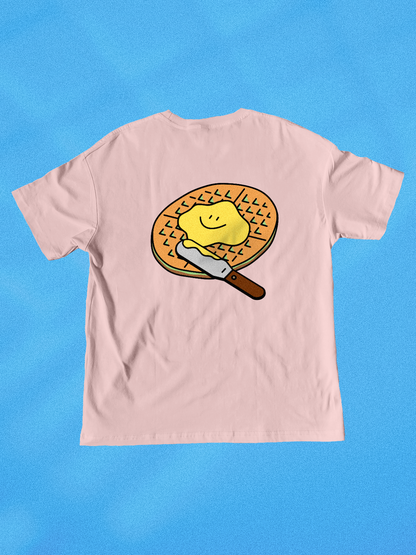 Neighbourhood Waffle 🧇 T-Shirt: Misty Rose