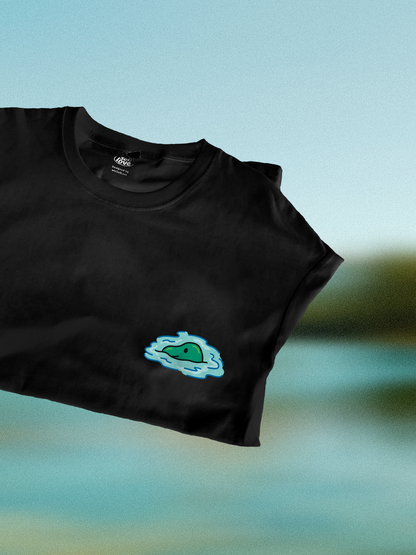 Sneaky Creature T-Shirt: Black Sea
