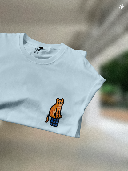 Void Deck Kitties 🐈 T-Shirt: Sky Blue