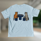 Void Deck Kitties 🐈 T-Shirt: Sky Blue