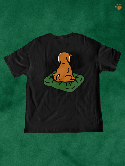 Fluffy Companion 🐕 T-Shirt: Black