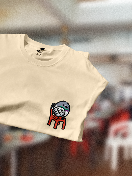 Puffy Pigeons 🪶 T-Shirt: Butter Yellow