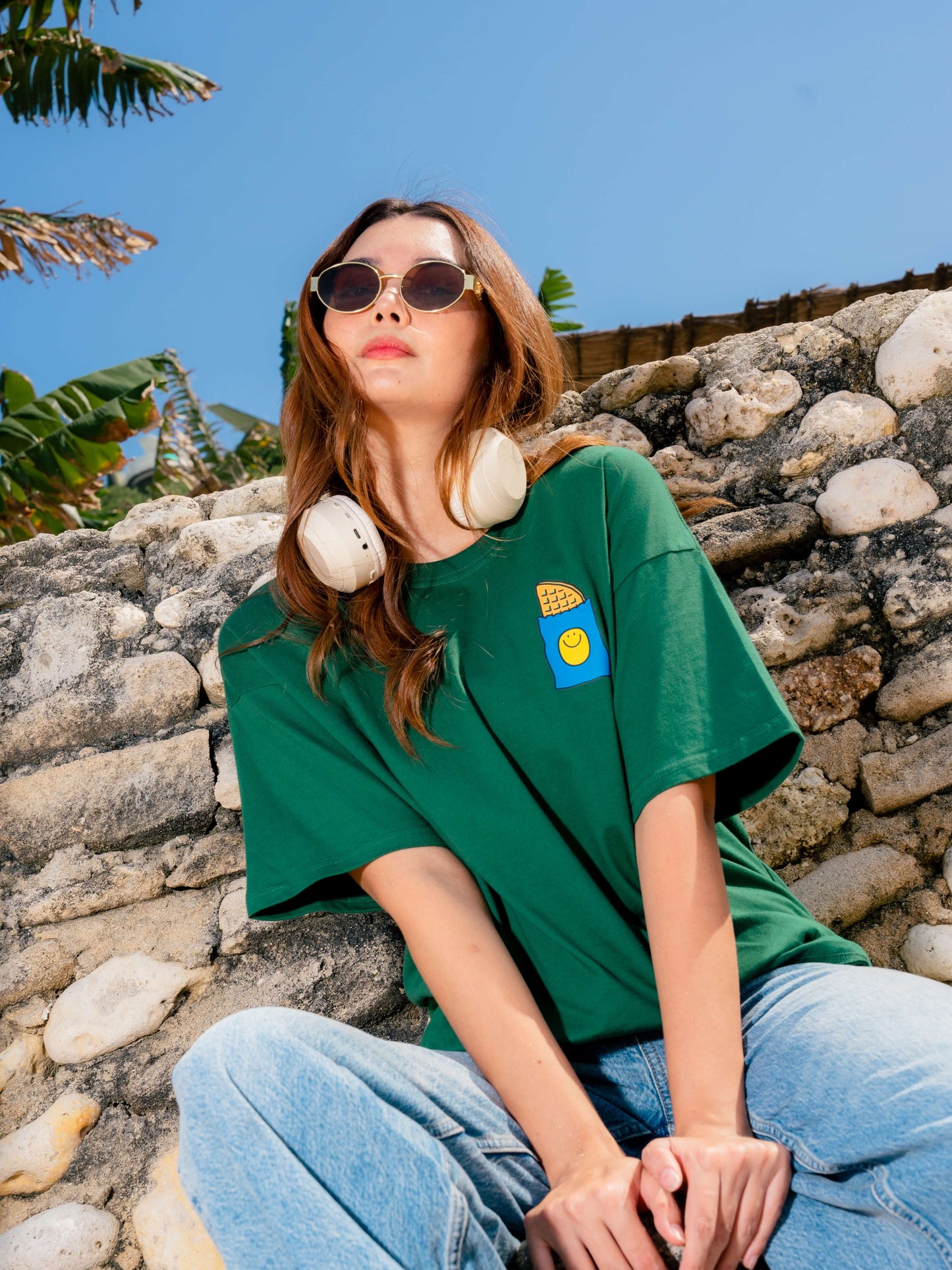 Neighbourhood Waffle 🧇 T-Shirt: Forest Green
