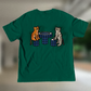 Void Deck Kitties 🐈 T-Shirt: Forest Green