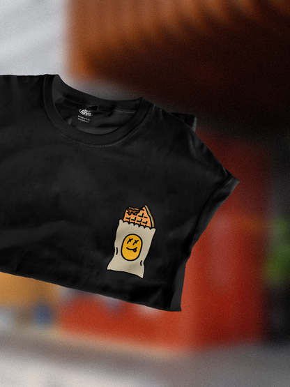 Eaten Waffle 🧇 T-Shirt: Black