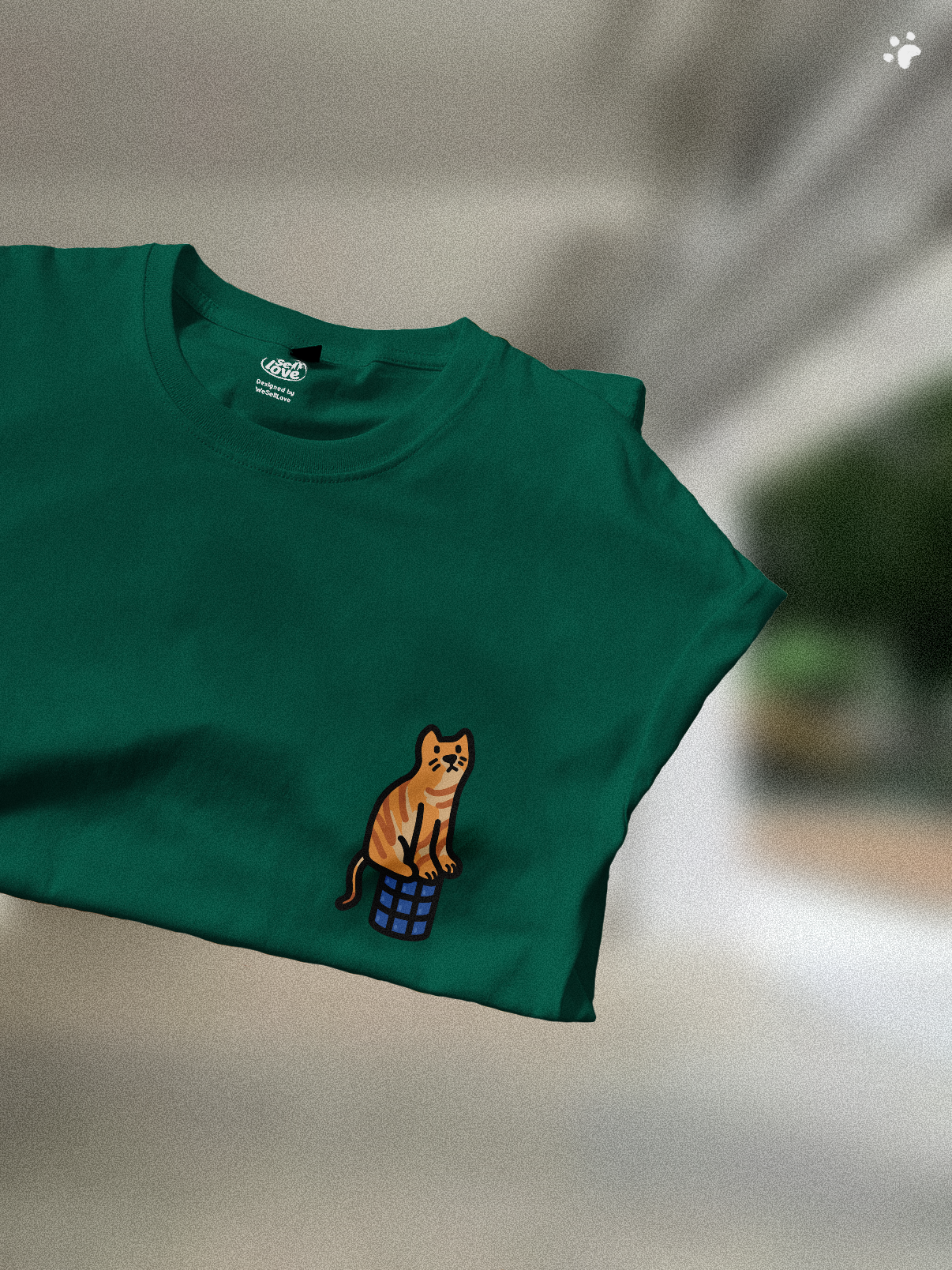 Void Deck Kitties 🐈 T-Shirt: Forest Green