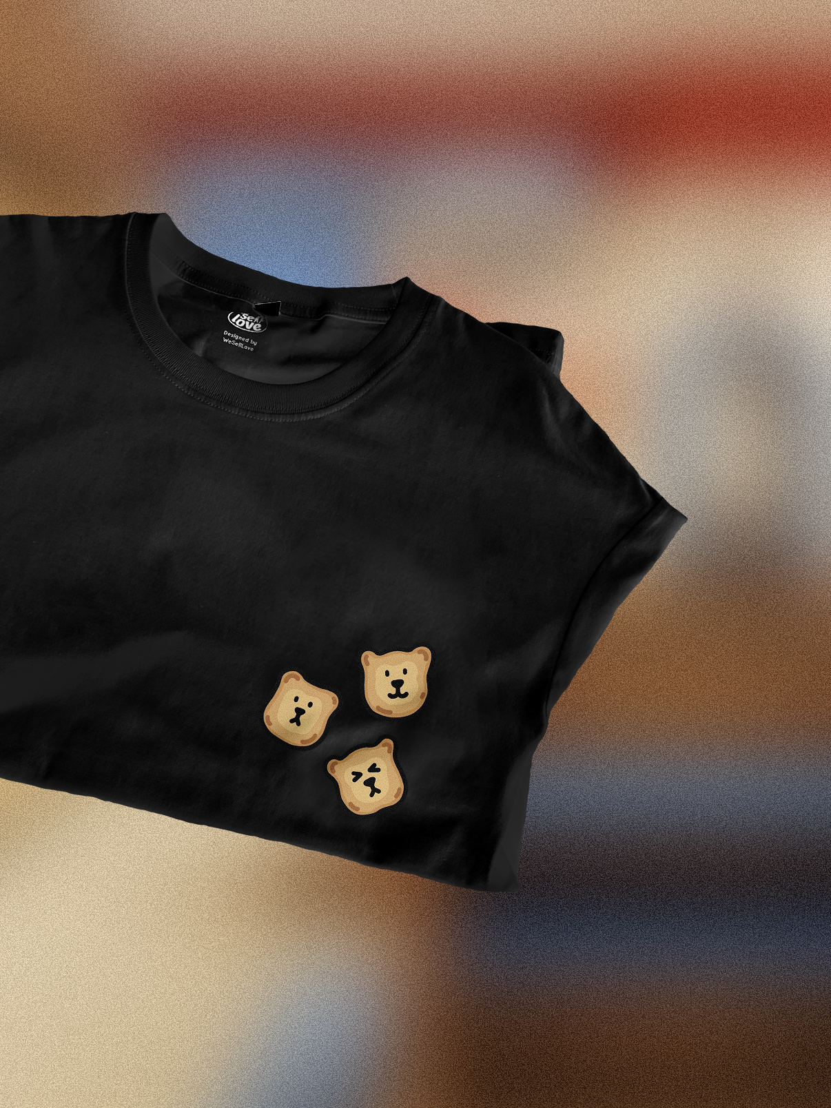Hello Teddy 🐻 T-Shirt: Black