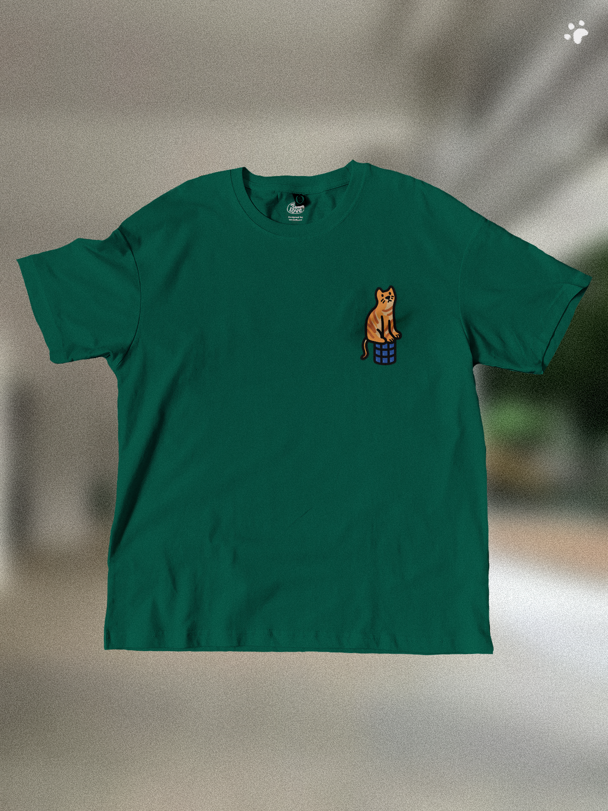 Void Deck Kitties 🐈 T-Shirt: Forest Green