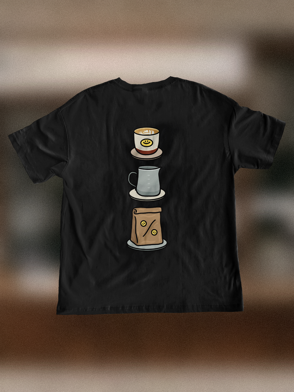 Better Latte Than Never ☕️ T-Shirt: Black