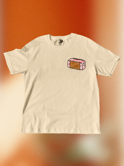 Raspberry Ripple Ice Cream🍦T-Shirt: Butter Yellow
