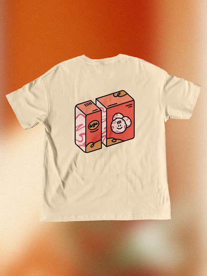 Raspberry Ripple Ice Cream🍦T-Shirt: Butter Yellow